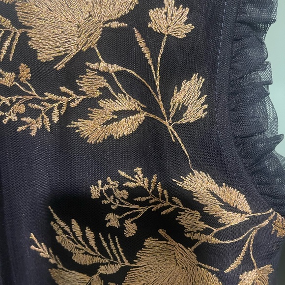 Design Lab, embroidered dress, black/gold - Picture 3 of 4